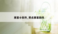 黑客小软件_零点黑客软件